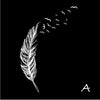 Left Right Flying Feather Wall Stickers